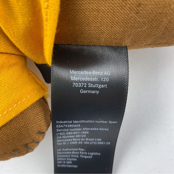 Mercedes Benz 11 inch Fabric Teddy Bear By Lassig, With Sweater, Washable Toy - Picture 6 of 9